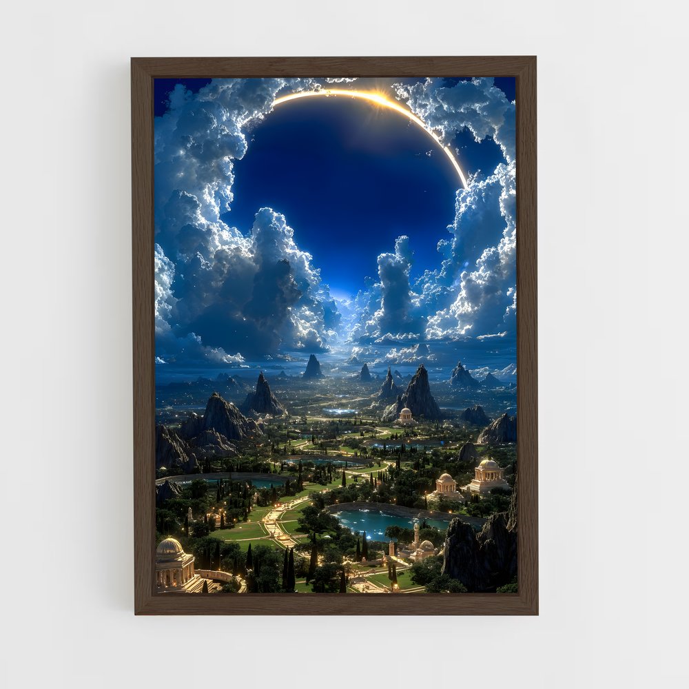 Poster La Lune de Babylone – affiche Art spatial (vue 5)